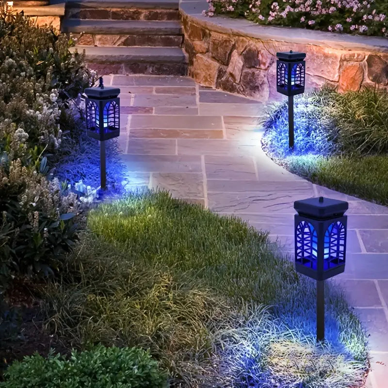4Pcs Flame Flickering Solar Lantern | IP65 Waterproof Outdoor Lights-3