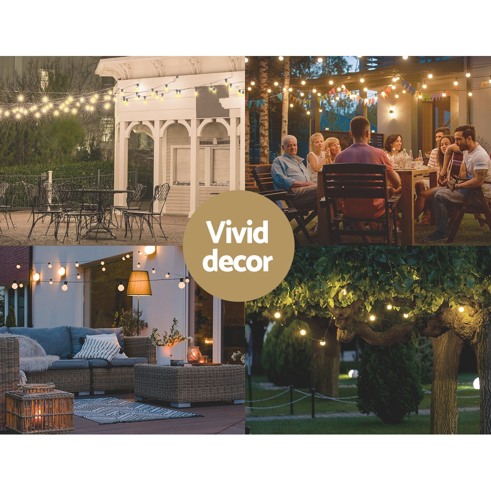 NNEDSZ 23m Festoon Lights Christmas Fairy String Lights Outdoor Party Garden Decor
