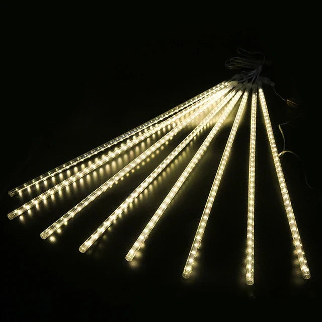 Outdoor Meteor Shower Christmas Lights LED 10 Tubes-1