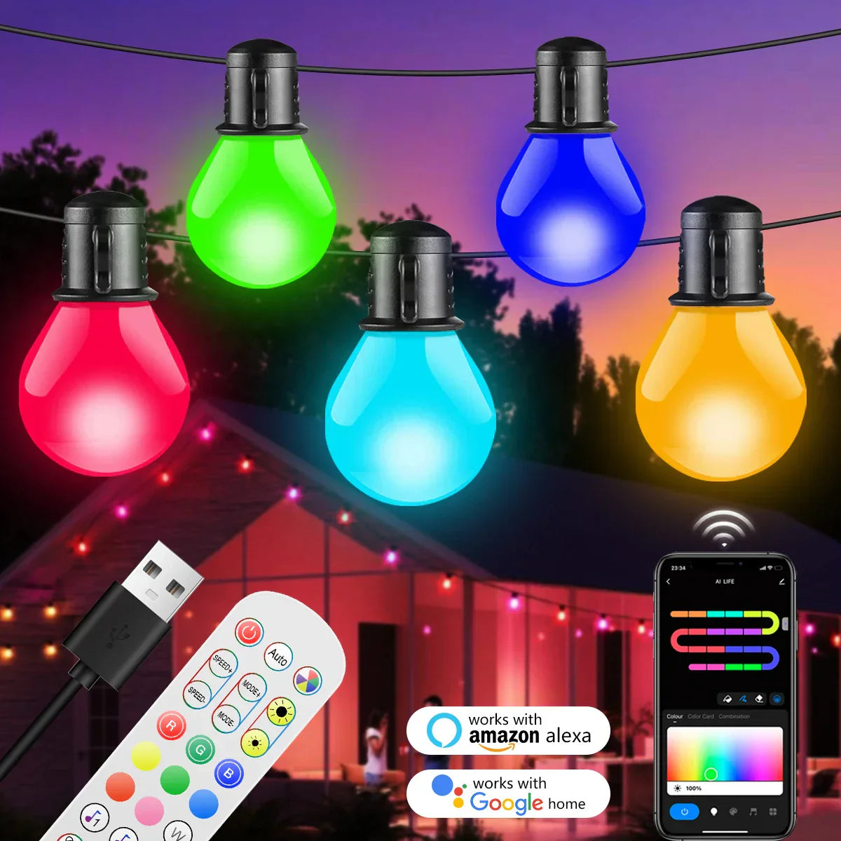 Smart WIFI LED String Lights-1