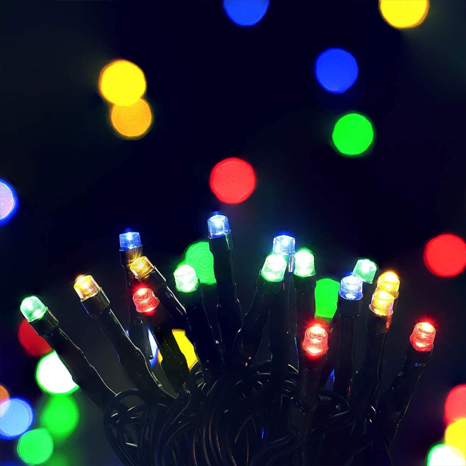 NNEDSZ Decor Outdoor LED Plug In Fairy Lights - Multicoloured - 200 Lights