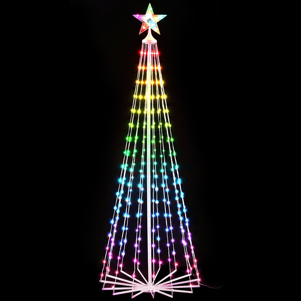 NNEDSZ 1.8M Christmas Tree 265 LED RGB Fairy Lights Jingle Jollys