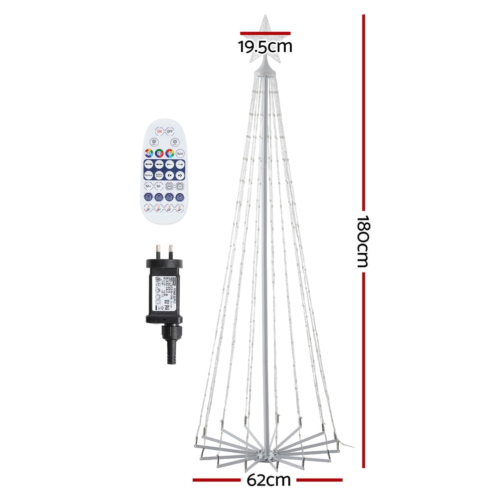 NNEDSZ 1.8M Christmas Tree 265 LED RGB Fairy Lights Jingle Jollys