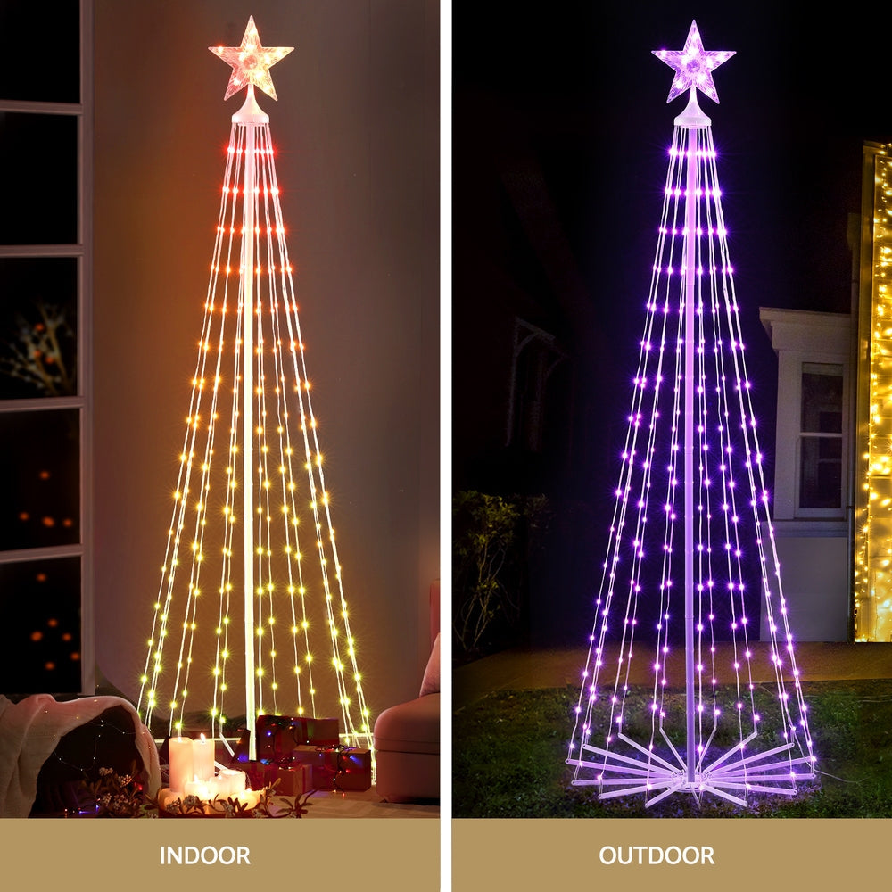 NNEDSZ 1.8M Christmas Tree 265 LED RGB Fairy Lights Jingle Jollys