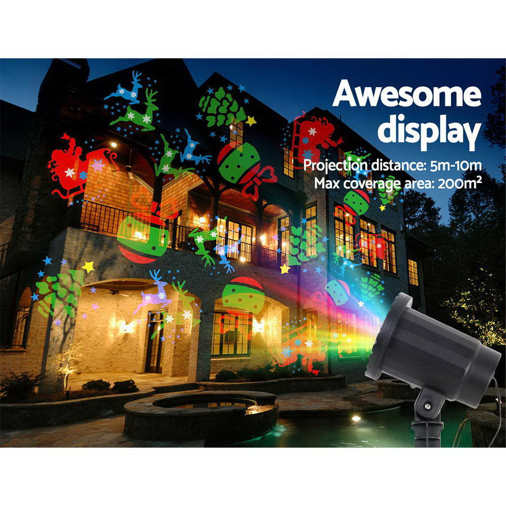 Jolly's Pattern LED Laser Landscape Projector Light Lamp Christmas Party