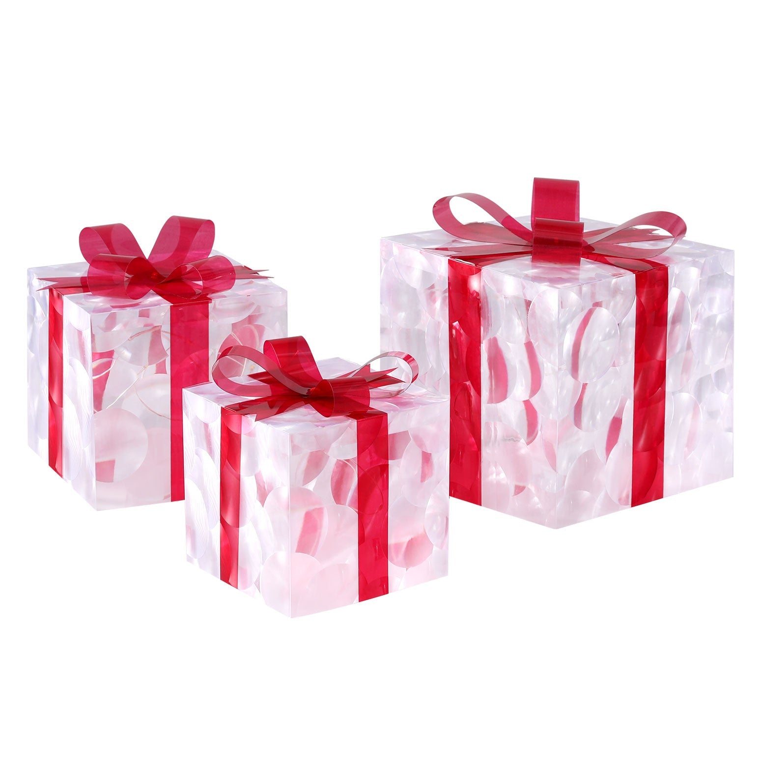 NNEDSZ 3 PCS Christmas Lights 70 LED Fairy Light Gift Box Jingle Jollys