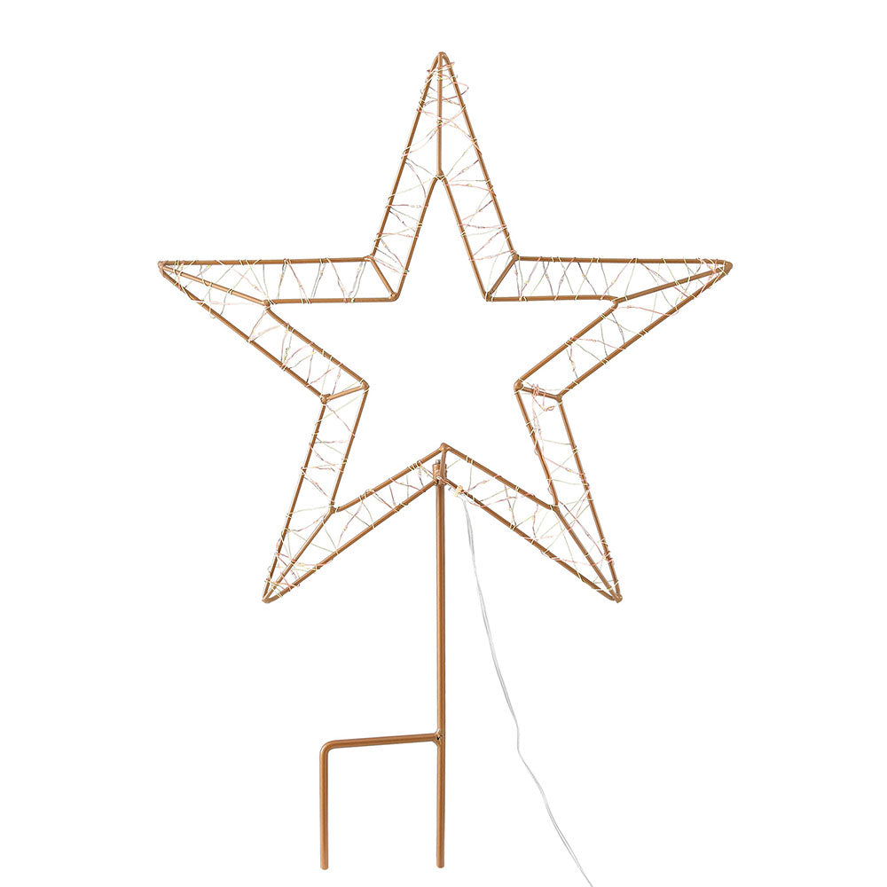 NNEDSZ 100 LED Christmas Lights Fairy Light Ground Star Garden Decoration Jingle Jollys