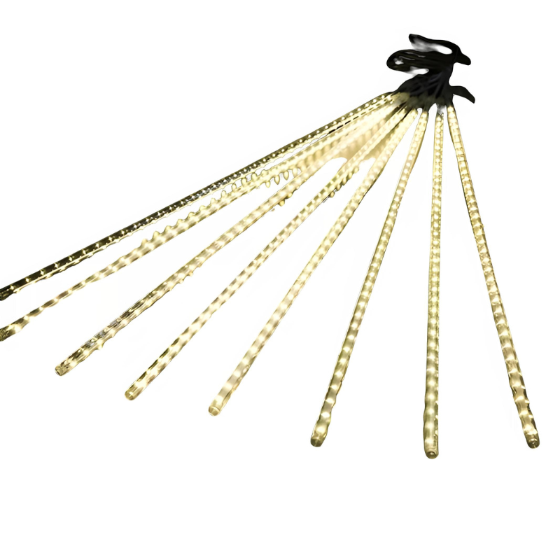 Outdoor Meteor Shower Christmas Lights LED 10 Tubes-0